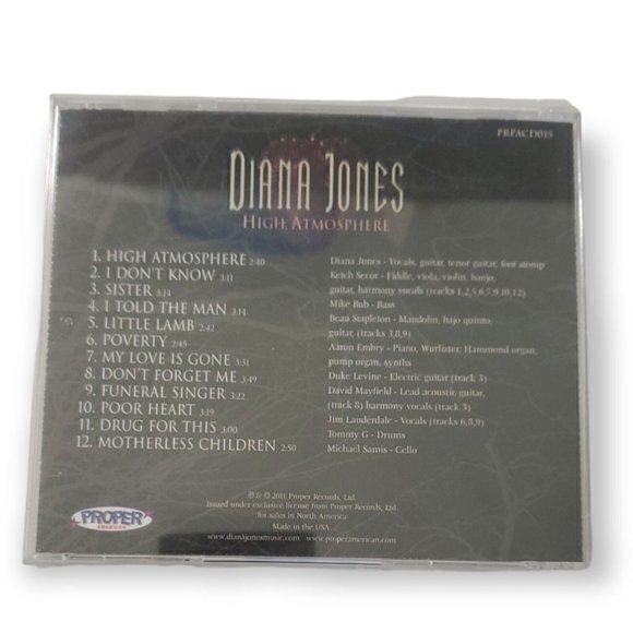 Diana Jones -‎ High Atmosphere [2011 CD] - Picture 2 of 3